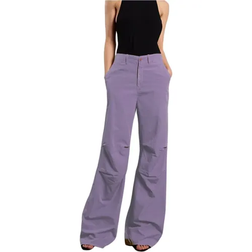 Lilac Wide Trousers for Women , female, Sizes: M - 3X1 - Modalova