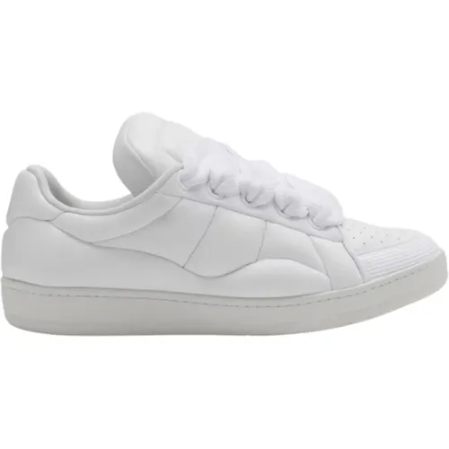 Weiße Leder Curb XL Low Sneakers - Lanvin - Modalova