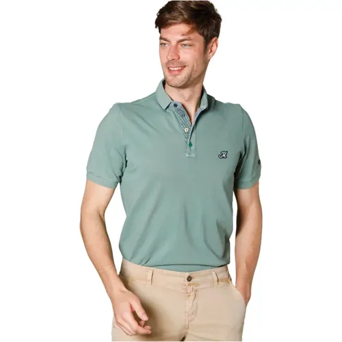 Leopardi Herren Polo Mintgrün , Herren, Größe: L - Mason's - Modalova