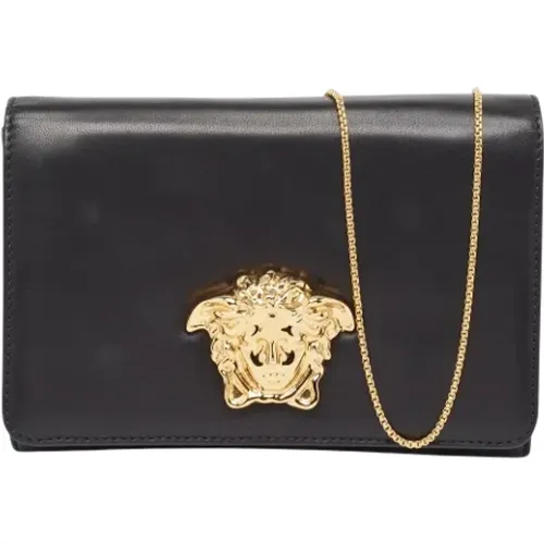 Pre-owned Leather clutches , female, Sizes: ONE SIZE - Versace Pre-owned - Modalova