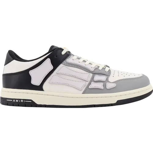 White Sneakers Lace-up Leather Rubber , male, Sizes: 7 UK, 8 UK, 9 UK - Amiri - Modalova