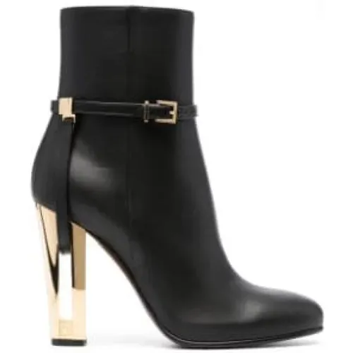 Delfina Leather Boots , female, Sizes: 2 UK - Fendi - Modalova