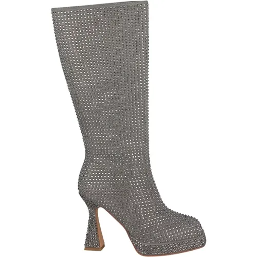 Square Toe Leather Ankle Boots , female, Sizes: 3 UK, 4 UK, 5 UK, 7 UK, 2 UK, 8 UK, 6 UK - Alma en Pena - Modalova
