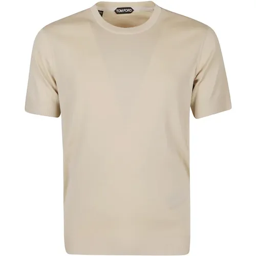 Sophisticated Ribbed T-Shirt , male, Sizes: M, XL, 2XL, L - Tom Ford - Modalova