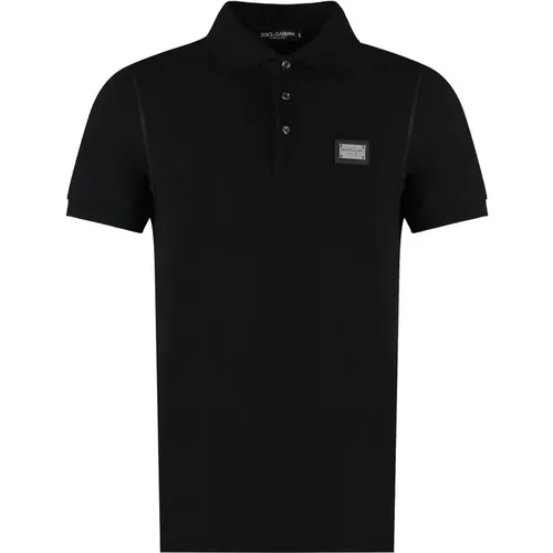 Baumwoll-Polo-Shirt , Herren, Größe: XL - Dolce & Gabbana - Modalova