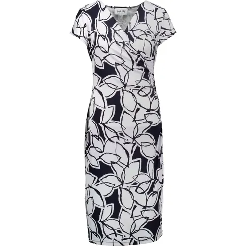 Elegant Floral Print Midi Dress , female, Sizes: M, L, XL - Joseph Ribkoff - Modalova