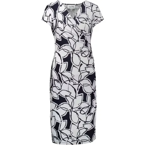 Elegantes Midi-Kleid mit Blumenmuster , Damen, Größe: 2XL - Joseph Ribkoff - Modalova