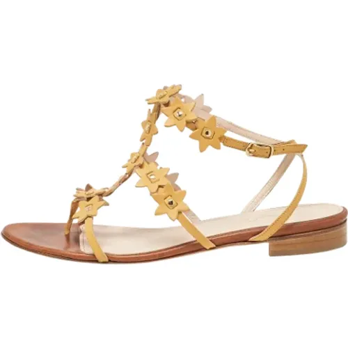 Pre-owned Leder sandals - Oscar De La Renta Pre-owned - Modalova