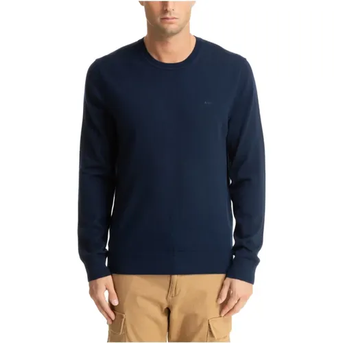 Plain Sweater with Logo Embroideries , male, Sizes: XL, M, L - Michael Kors - Modalova