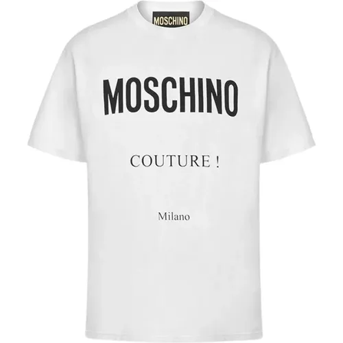 Einfarbiges Logo T-Shirt Moschino - Moschino - Modalova