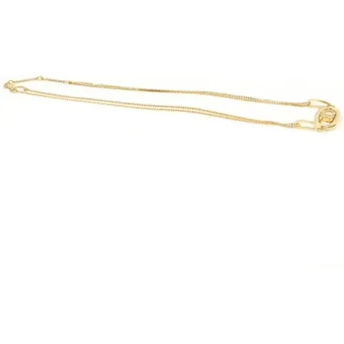 Pre-owned Gold necklaces , female, Sizes: ONE SIZE - Celine Vintage - Modalova