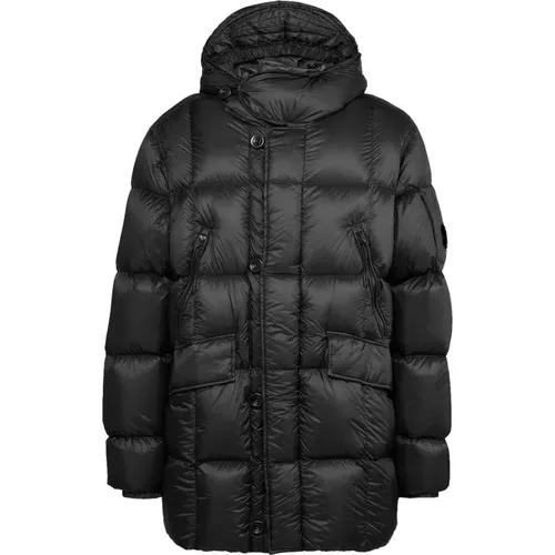 Shell Down Jacket with Adjustable Hood , male, Sizes: L - C.P. Company - Modalova
