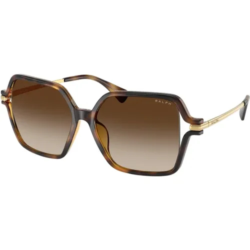 Stylische Sonnenbrille Ra5319U in Braun , Damen, Größe: 56 MM - Polo Ralph Lauren - Modalova