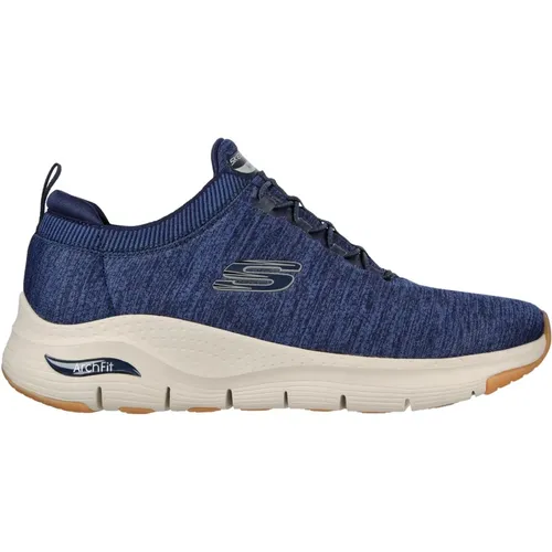 Archfit Sneakers mit Mesh , Herren, Größe: 42 EU - Skechers - Modalova