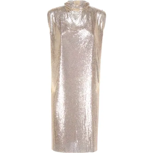 Metal Mesh Sleeveless Dress , female, Sizes: XS, 2XS - SPORTMAX - Modalova
