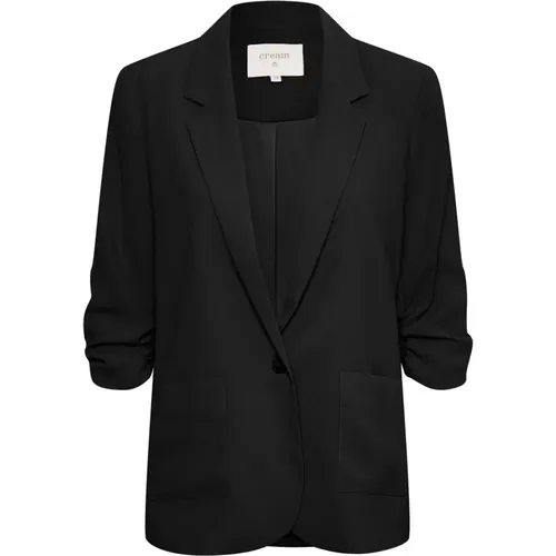 Pitch Crocamia Blazer Jacket , female, Sizes: XS, XL, S, L, 2XL, 3XL, M - Cream - Modalova
