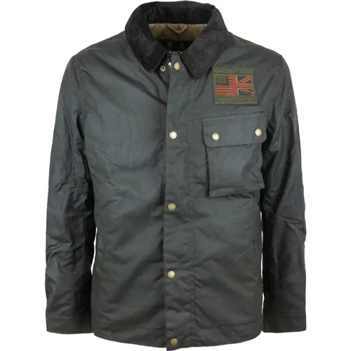 Steve McQueen Workers Wax Jacke , Herren, Größe: M - Barbour - Modalova