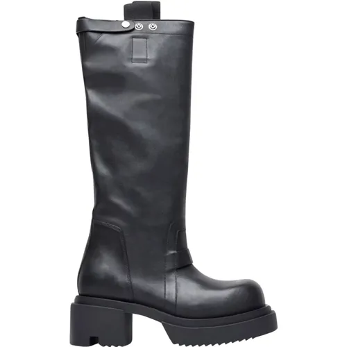 Leder Kniehohe Stiefel Rick Owens - Rick Owens - Modalova