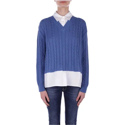 Sweaters , female, Sizes: M, L - Semicouture - Modalova