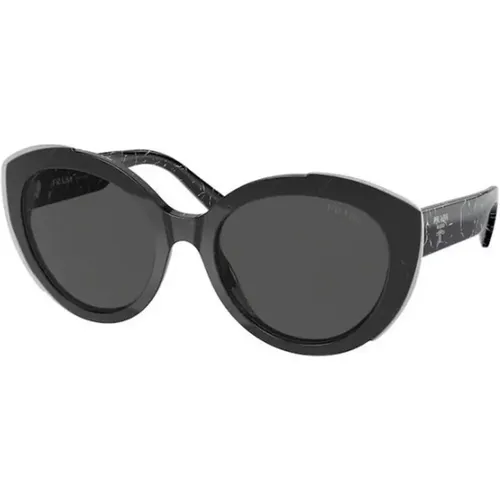 Schwarze Damen Sonnenbrille , Damen, Größe: 54 MM - Prada - Modalova