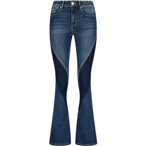 Flare Jeans mit Besonderen Beindetails , Damen, Größe: W27 - Raizzed - Modalova