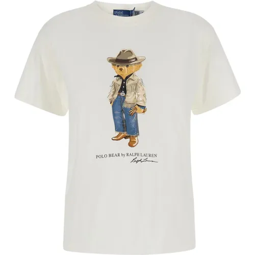 T-shirts and Polos with Polo Bear , female, Sizes: M, L - Polo Ralph Lauren - Modalova