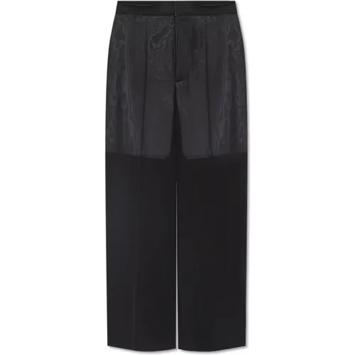 Pleat-front trousers , female, Sizes: 2XS, XS - Victoria Beckham - Modalova
