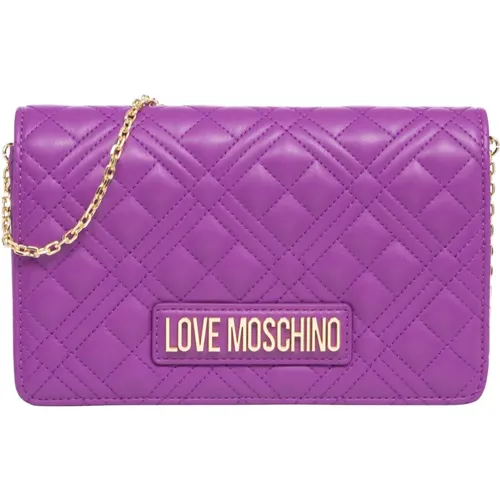 Lettering Logo Wallet , female, Sizes: ONE SIZE - Love Moschino - Modalova