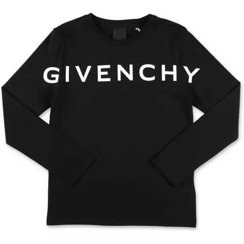 Schwarzes Baumwoll-Jersey-Jungen-T-Shirt - Givenchy - Modalova