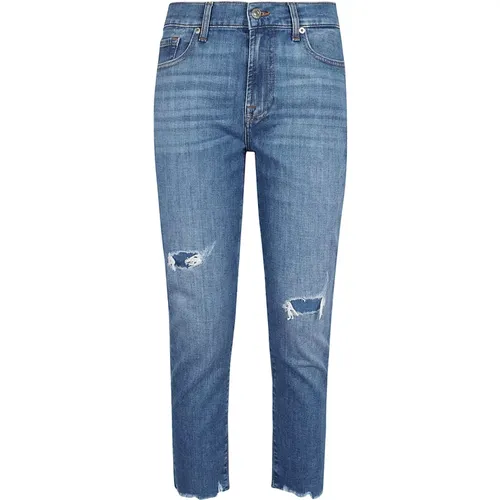 Women's Clothing Jeans Ss24 , female, Sizes: W29, W25 - 7 For All Mankind - Modalova