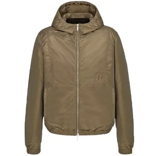 Jacket with Drawstring Hood , male, Sizes: L - Dior - Modalova