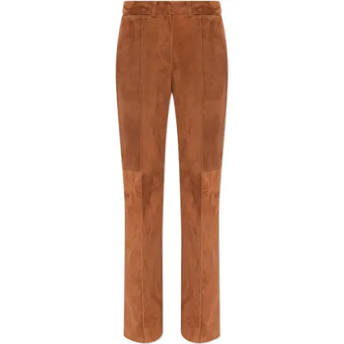 ‘Sewan’ suede trousers , female, Sizes: XS, S - The Mannei - Modalova