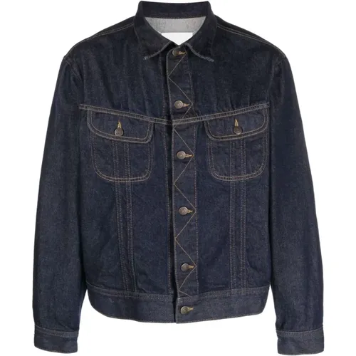 Denim Jacket with Classic Collar , male, Sizes: 4XS - Maison Margiela - Modalova