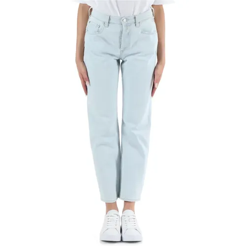 High Rise Straight Fit Jeans Replay - Replay - Modalova