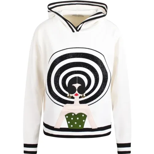 Staceface Knit Hoodie with Graphic Print , female, Sizes: M - alice + olivia - Modalova