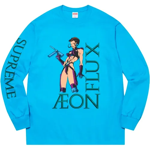 Limitierte Auflage Aeon Flux Langarm Tee , Herren, Größe: L - Supreme - Modalova