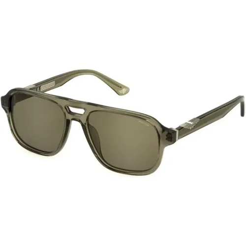 Transparent Sunglasses with Brown Lenses , unisex, Sizes: 56 MM - Police - Modalova