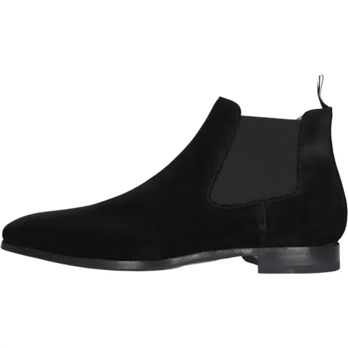 Schwarzer Wildleder Chelsea Boot , Herren, Größe: 48 EU - Magnanni - Modalova