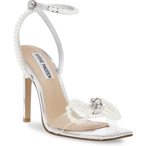 Glamour Silver Sandals , female, Sizes: 7 UK, 6 UK, 5 UK, 4 1/2 UK, 5 1/2 UK - Steve Madden - Modalova