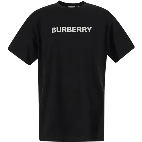 Cotton Logo T-Shirt , male, Sizes: XL, S, L, M - Burberry - Modalova