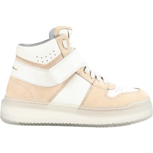 Italian Leather Sneakers Aquarius Style , female, Sizes: 4 UK, 6 UK, 6 1/2 UK, 5 1/2 UK, 7 UK, 4 1/2 UK, 5 UK - Santoni - Modalova