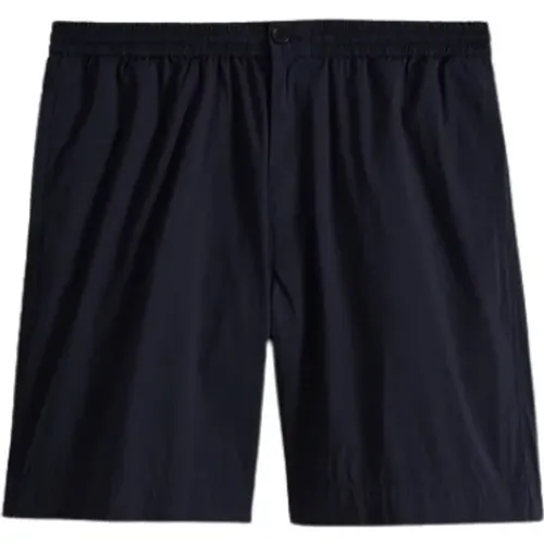 Navy Bermuda Shorts Cotton , male, Sizes: M, XL - Aspesi - Modalova