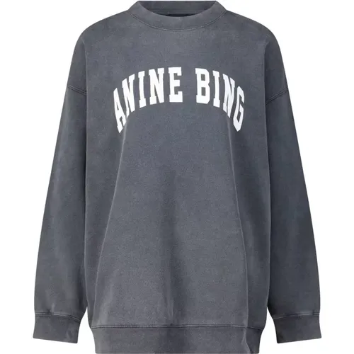 Bedruckter Oversized Pullover , Damen, Größe: M - Anine Bing - Modalova