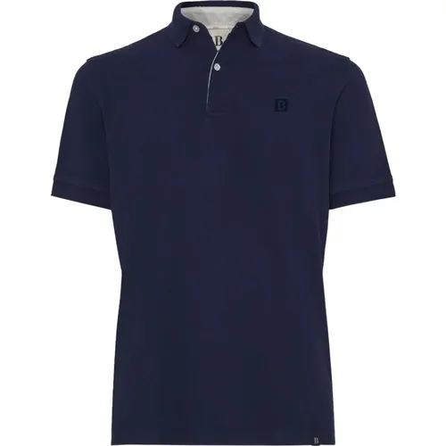 Regular Fit Baumwoll-Piqué-Poloshirt , Herren, Größe: 2XL - Boggi Milano - Modalova