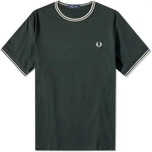 Night Twin Tipped T-Shirt , male, Sizes: L, XL - Fred Perry - Modalova