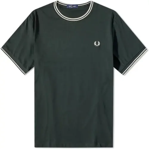 Night Twin Tipped T-Shirt , male, Sizes: XL - Fred Perry - Modalova