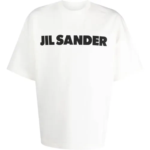 Porzellan Logo T-Shirt , Herren, Größe: XL - Jil Sander - Modalova