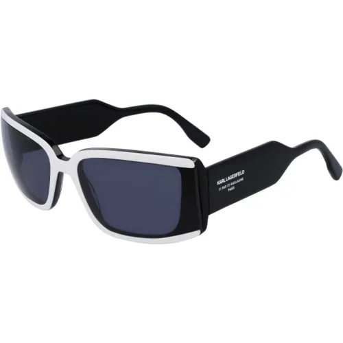 Schwarze Acetat-Sonnenbrille - Karl Lagerfeld - Modalova