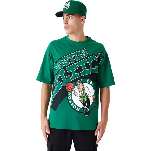 Grünes Celtics NBA T-Shirt , Herren, Größe: M - new era - Modalova