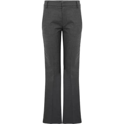 Grey Casual Trousers , female, Sizes: W28, W27, W30, W26 - Dondup - Modalova